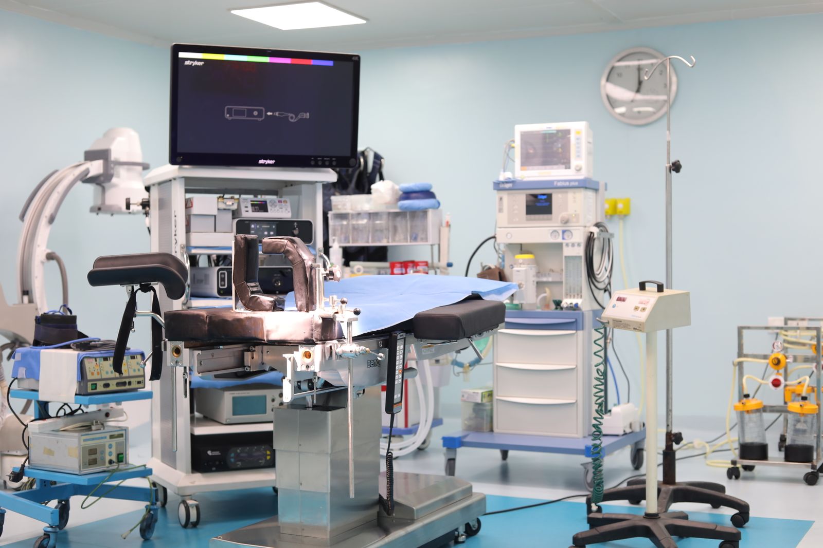 Modern operating room with advanced surgical equipment